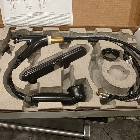 Kohler Oil-Rubbed Bronze Kitchen Faucet with Pull-Out Sprayer - Picture 3 of 9